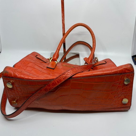 Michael Kors L Orange Leather Crossbody/Handbag - Picture 4 of 15